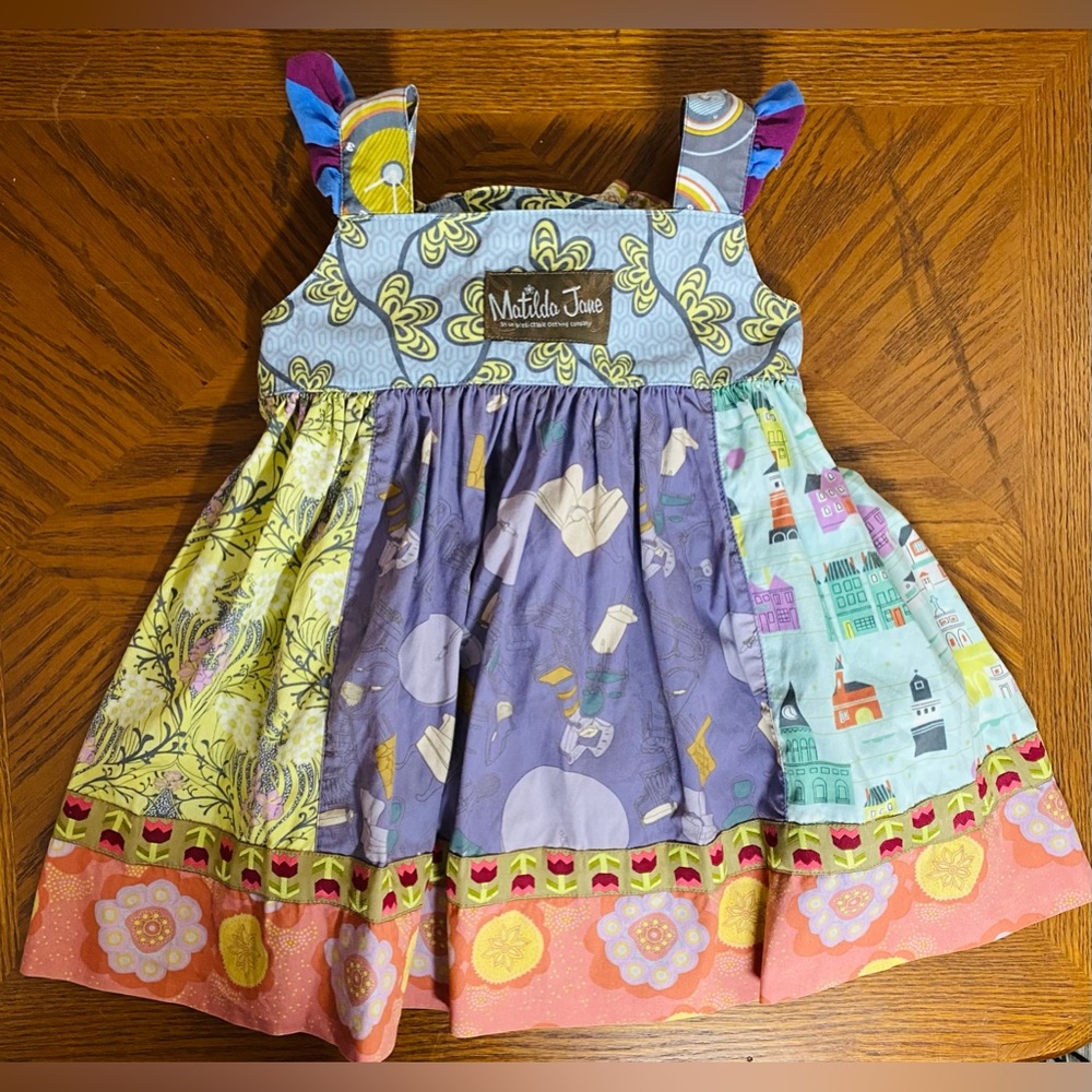 Matilda Jane Character Counts Broadway knot Dress size 12 mo